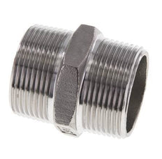 1 1/4'' NPT Acier inoxydable Double Mamelon 16 Bar