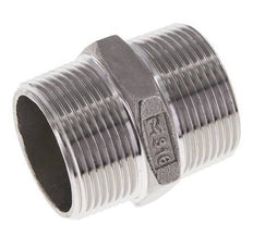 1 1/4'' NPT Acier inoxydable Double Mamelon 16 Bar