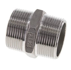 1 1/4'' NPT Acier inoxydable Double Mamelon 16 Bar