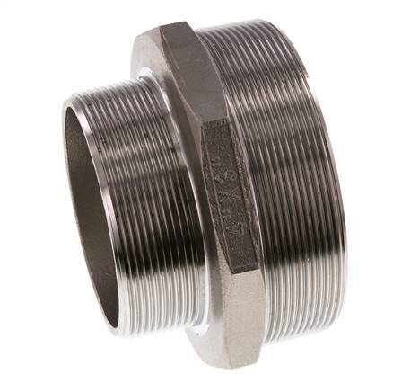 R 4'' x R 3'' Stainless steel Double Nipple 16 Bar