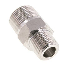 Raccord double en acier inoxydable 1/2'' NPT x 3/4'' NPT 170 Bar - Hydraulique