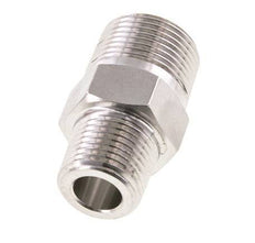 Raccord double en acier inoxydable 1/2'' NPT x 3/4'' NPT 170 Bar - Hydraulique