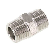 Mamelon double en acier inoxydable 1/2'' NPT 210 Bar - Hydraulique