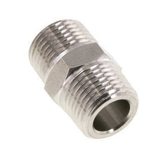 Mamelon double en acier inoxydable 1/2'' NPT 210 Bar - Hydraulique
