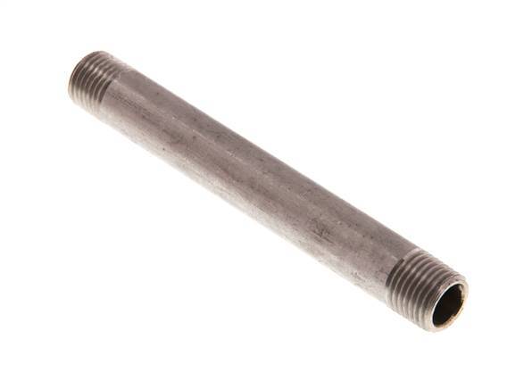 R 1/4'' Stainless steel Double Pipe Nipple 20 Bar DIN 2982 - 100mm