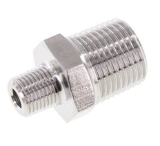 1/8'' NPT x 3/8'' NPT Embout double en acier inoxydable 210 Bar - Hydraulique