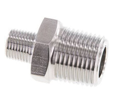 1/8'' NPT x 3/8'' NPT Embout double en acier inoxydable 210 Bar - Hydraulique