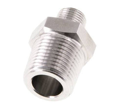 1/8'' NPT x 3/8'' NPT Embout double en acier inoxydable 210 Bar - Hydraulique