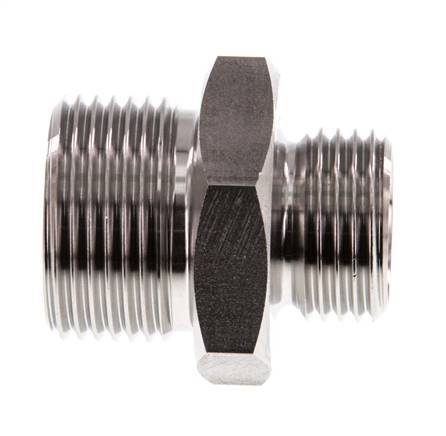 G 3/4'' x G 1/2'' Double mamelon en acier inoxydable 40 Bar