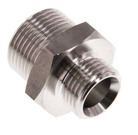 G 3/4'' x G 1/2'' Double mamelon en acier inoxydable 40 Bar