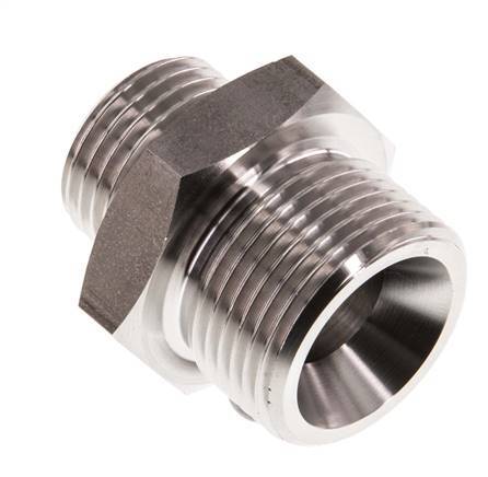 G 3/4'' x G 1/2'' Double mamelon en acier inoxydable 40 Bar