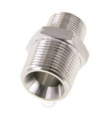 Embout double en acier inoxydable 3/4'' NPT x 1'' NPT 140 Bar - Hydraulique