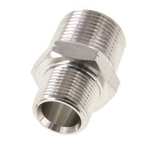 Embout double en acier inoxydable 3/4'' NPT x 1'' NPT 140 Bar - Hydraulique