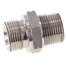 Mamelon double en acier inoxydable 3/4'' NPT x G 3/4'' 40 Bar - Hydraulique