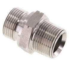 Mamelon double en acier inoxydable 3/4'' NPT x G 3/4'' 40 Bar - Hydraulique