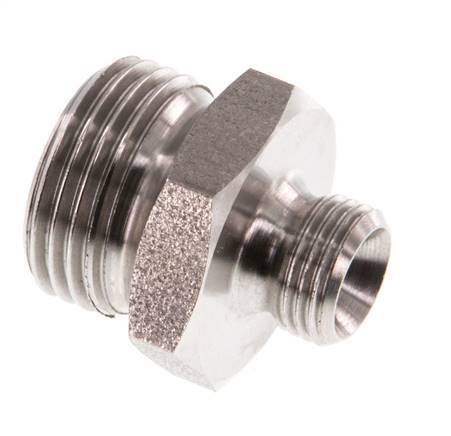 G 3/8'' x G 1/8'' Stainless steel Double Nipple 40 Bar