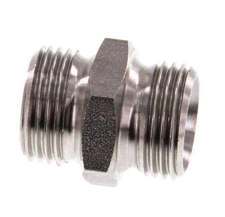 G 3/8'' Acier inoxydable Double Mamelon 40 Bar