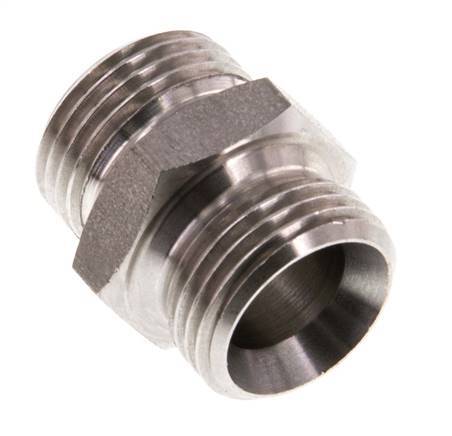 G 3/8'' Acier inoxydable Double Mamelon 40 Bar