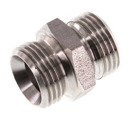 G 3/8'' Acier inoxydable Double Mamelon 40 Bar