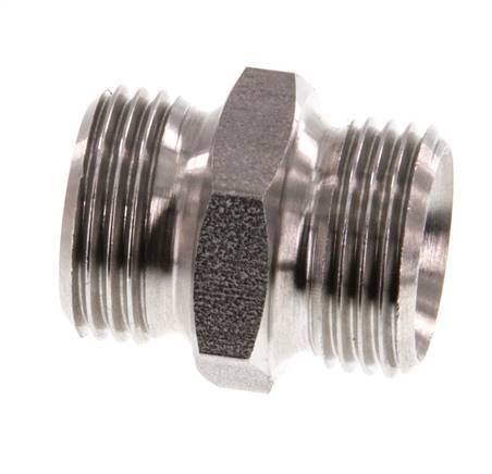 G 3/8'' Acier inoxydable Double Mamelon 40 Bar