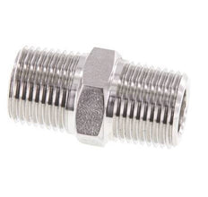 Mamelon double en acier inoxydable 3/8'' NPT 210 Bar - Hydraulique