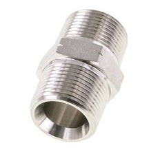 Mamelon double en acier inoxydable 1'' NPT 140 Bar - Hydraulique