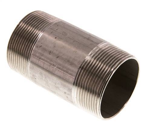 R 2'' Stainless steel Double Pipe Nipple 20 Bar DIN 2982 - 100mm