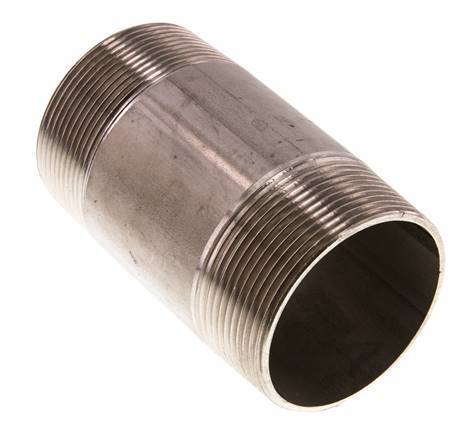 R 2'' Stainless steel Double Pipe Nipple 20 Bar DIN 2982 - 100mm