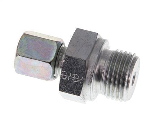 G 1/2'' mâle x 6S Acier zingué Anneau de coupe droit 630 Bar DIN 2353