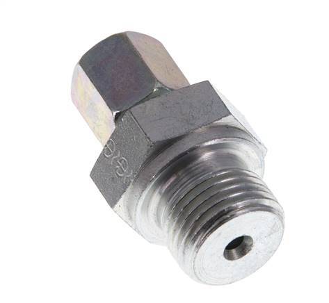 G 1/2'' mâle x 6S Acier zingué Anneau de coupe droit 630 Bar DIN 2353