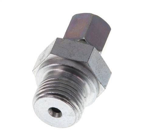 G 1/2'' mâle x 6S Acier zingué Anneau de coupe droit 630 Bar DIN 2353