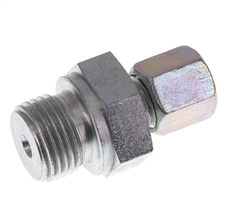 G 1/2'' mâle x 6S Acier zingué Anneau de coupe droit 630 Bar DIN 2353