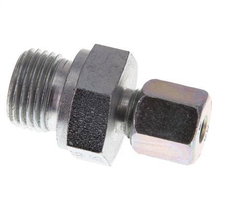 G 1/2'' mâle x 6S Acier zingué Anneau de coupe droit 630 Bar DIN 2353