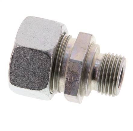 G 1/2'' Male x 22L Zinc plated Steel Straight Cutting Ring 160 Bar DIN 2353