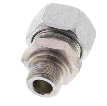 G 1/2'' Male x 22L Acier zingué Anneau de coupe droit 160 Bar DIN 2353
