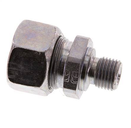 G 1/4'' mâle x 15L Acier zingué Anneau de coupe droit 315 Barre DIN 2353