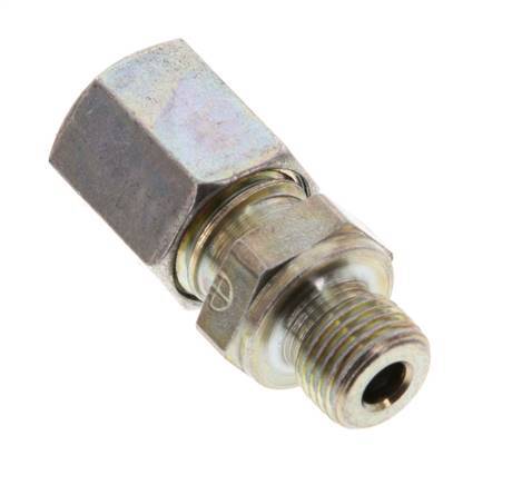 G 1/8'' Male x 6L Zinc plated Steel Straight Cutting Ring 315 Bar DIN 2353 [5 Pieces]