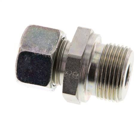 G 3/4'' mâle x 15L Acier zingué Anneau de coupe droit 315 Barre DIN 2353