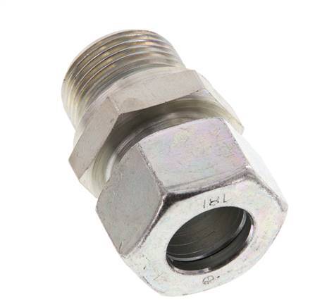 G 3/4'' mâle x 18L Acier zingué Anneau de coupe droit 315 Barre DIN 2353