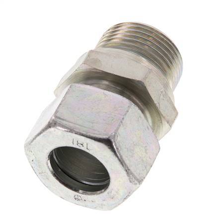 G 3/4'' mâle x 18L Acier zingué Anneau de coupe droit 315 Barre DIN 2353