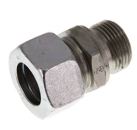 G 3/4'' Male x 22L Acier zingué Anneau de coupe droit 160 Bar DIN 2353