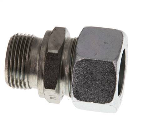 G 3/4'' Male x 22L Acier zingué Anneau de coupe droit 160 Bar DIN 2353