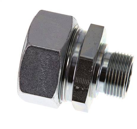 G 3/4'' Male x 35L Acier zingué Anneau de coupe droit 160 Bar DIN 2353