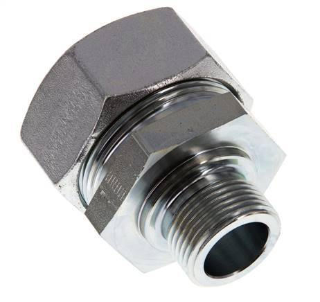 G 3/4'' Male x 35L Acier zingué Anneau de coupe droit 160 Bar DIN 2353