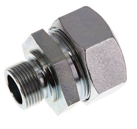 G 3/4'' Male x 35L Acier zingué Anneau de coupe droit 160 Bar DIN 2353