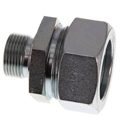 G 3/4'' Male x 35L Acier zingué Anneau de coupe droit 160 Bar DIN 2353