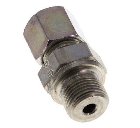 G 3/8'' mâle x 8S Acier zingué Anneau de coupe droit 630 Bar DIN 2353