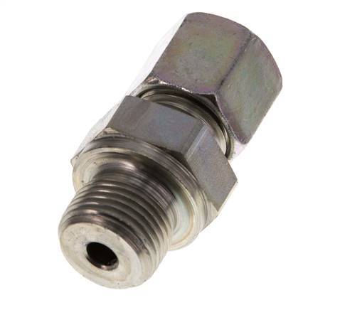 G 3/8'' mâle x 8S Acier zingué Anneau de coupe droit 630 Bar DIN 2353