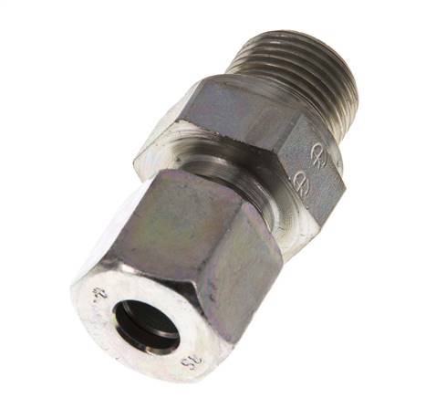 G 3/8'' mâle x 8S Acier zingué Anneau de coupe droit 630 Bar DIN 2353