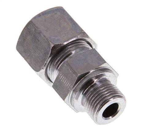 G 3/8'' Male x 14S Acier zingué Anneau de coupe droit 630 Bar DIN 2353